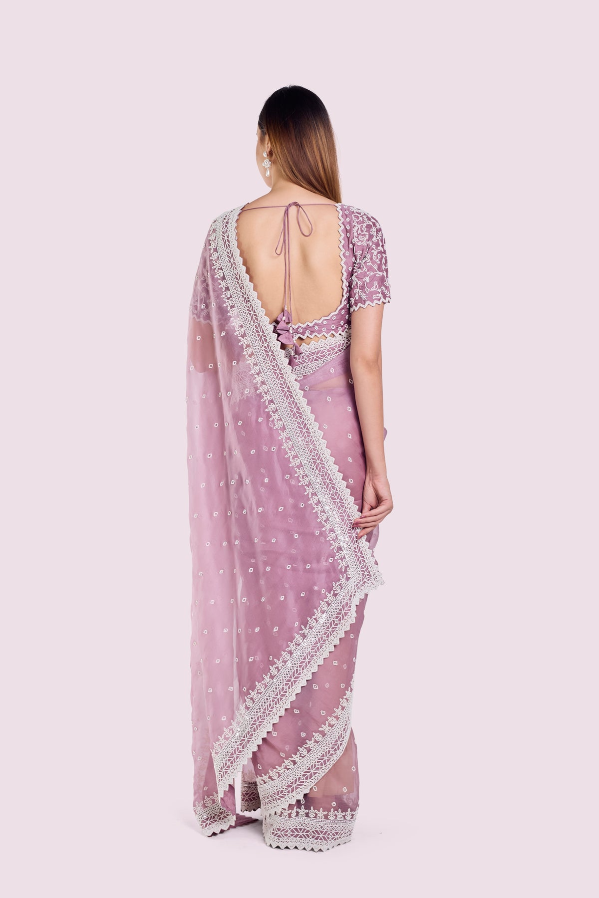 Winter Moti Organza Saree