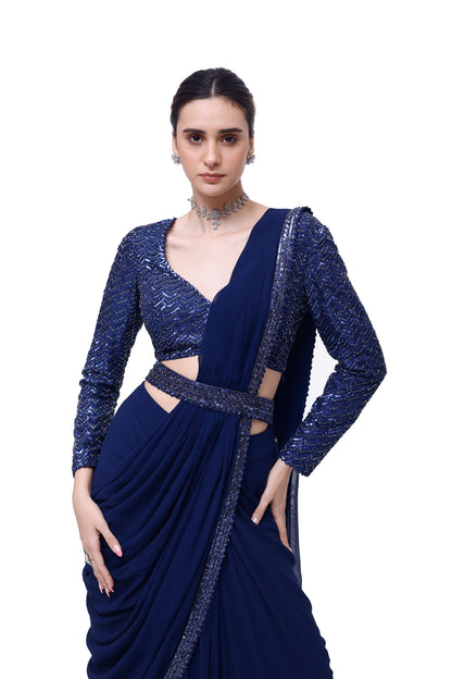 Embellished Drape Saree