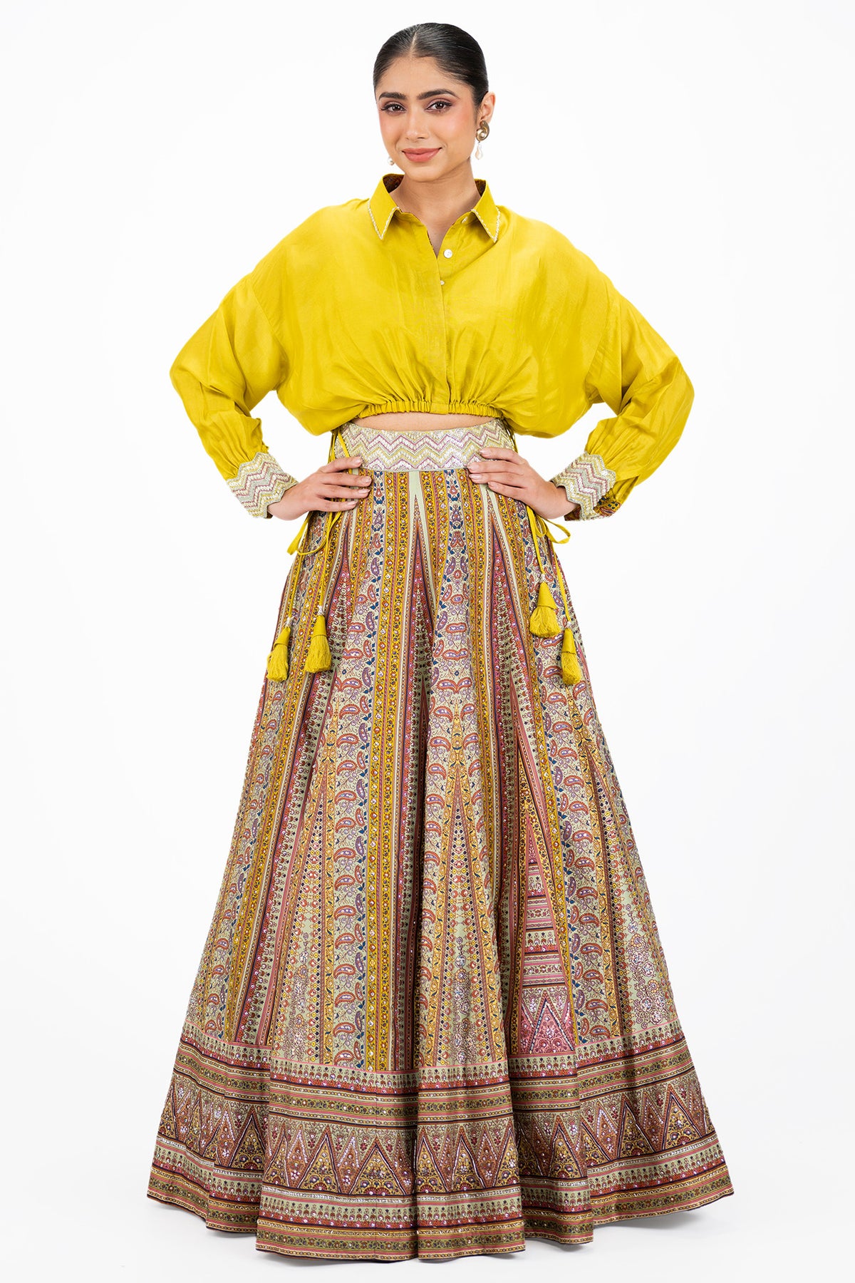 Silk Baggy Lehenga