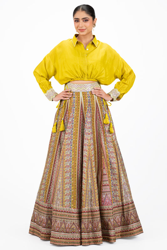 Silk Baggy Lehenga