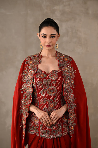 Zardosi Corset Skirt Ensemble