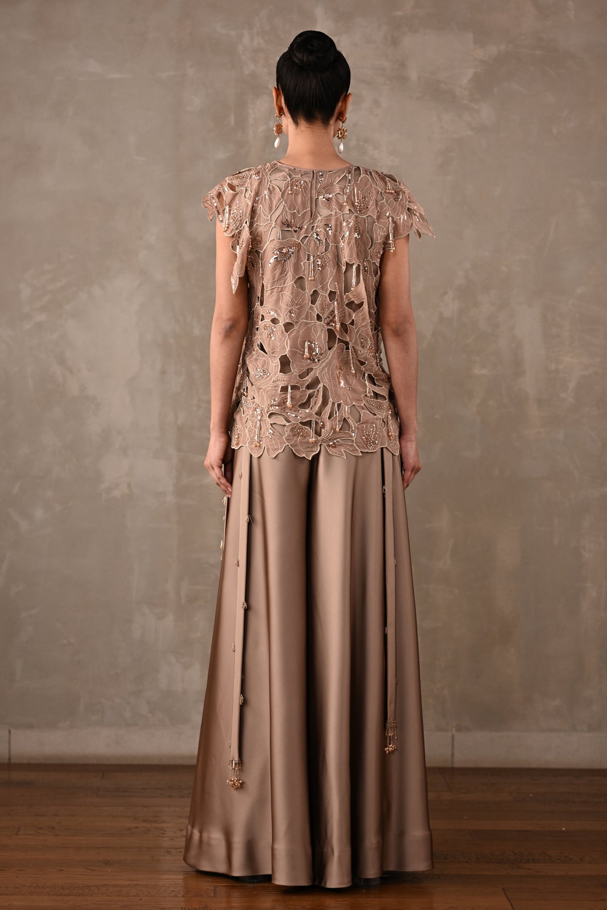 Floral Appliqué Cutwork Co-ord Set