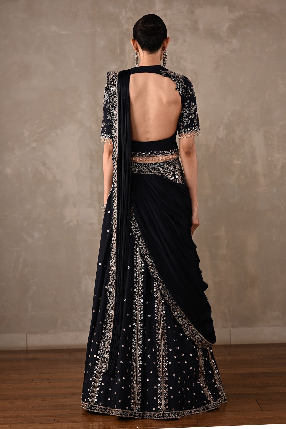 Regal Drape Embellished Lehenga Set