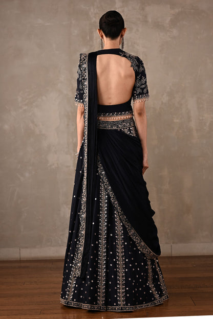 Regal Drape Embellished Lehenga Set