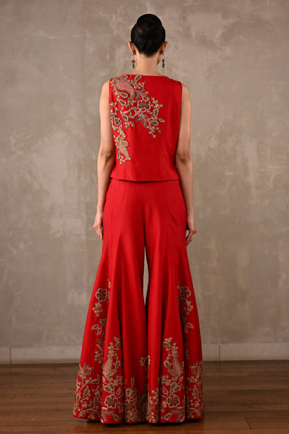 Thread Embroidered Waistcoat Co-ord Set