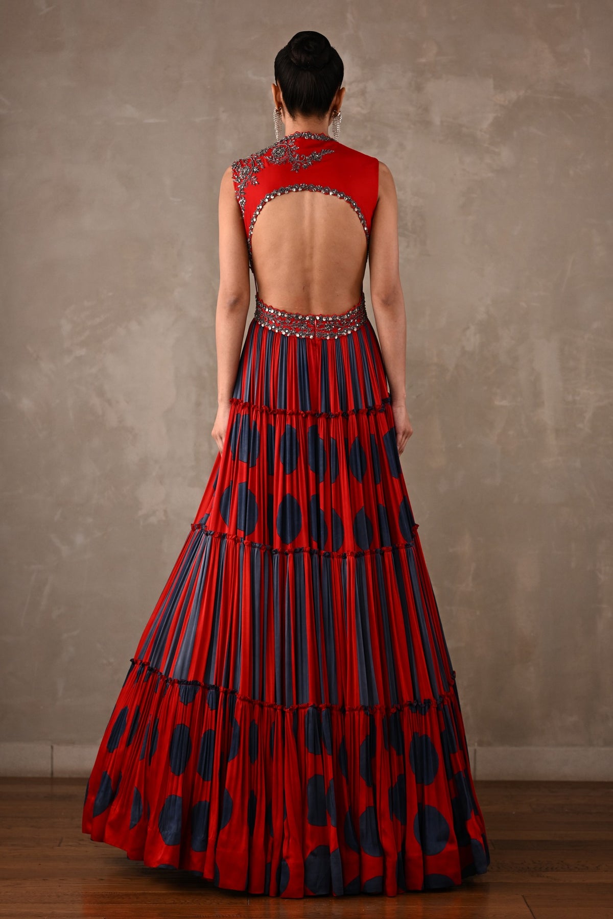Polka Muse Tiered Gown