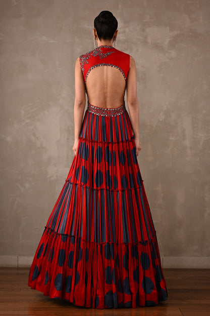 Polka Muse Tiered Gown
