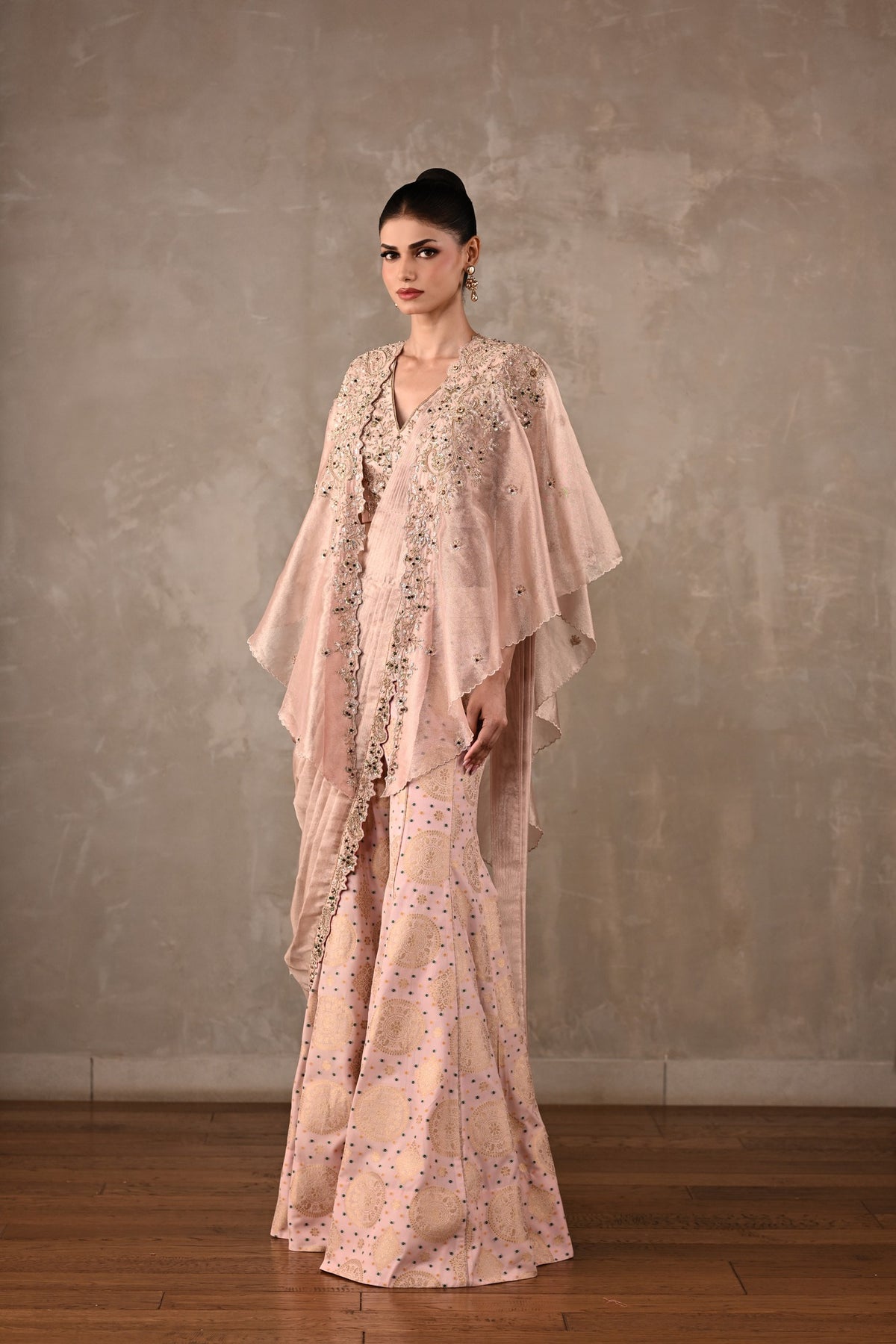 Opulent Drape Saree Set