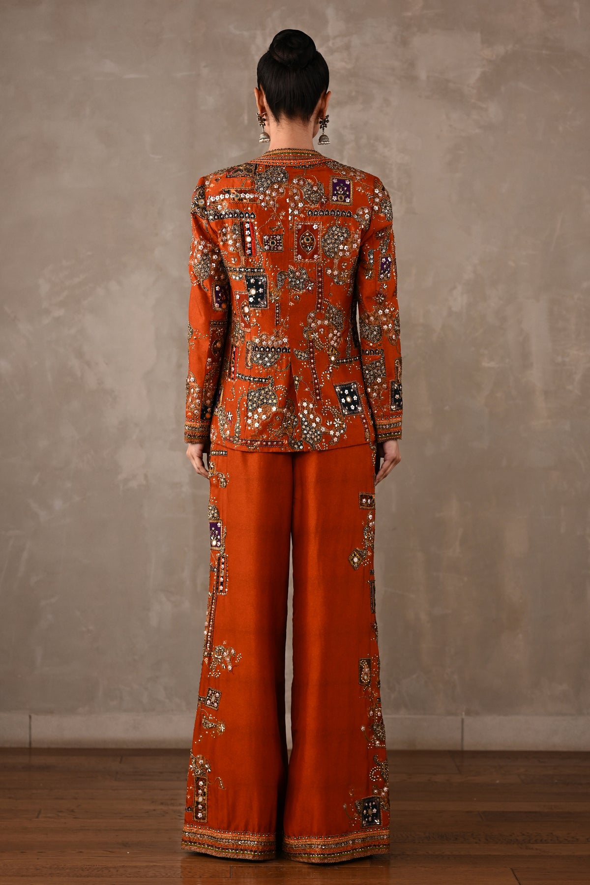 Patchwork-Inspired Jacket Co-ord Set