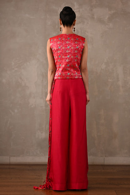 Cluster Floral Silk Co-ord Set