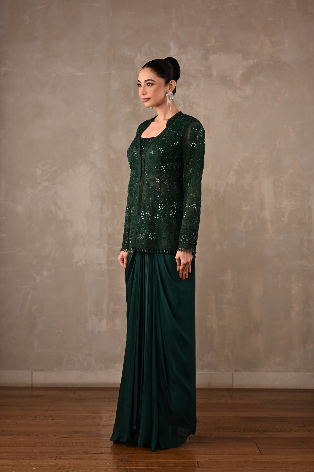 Embroidered Jacket Co-ord Set