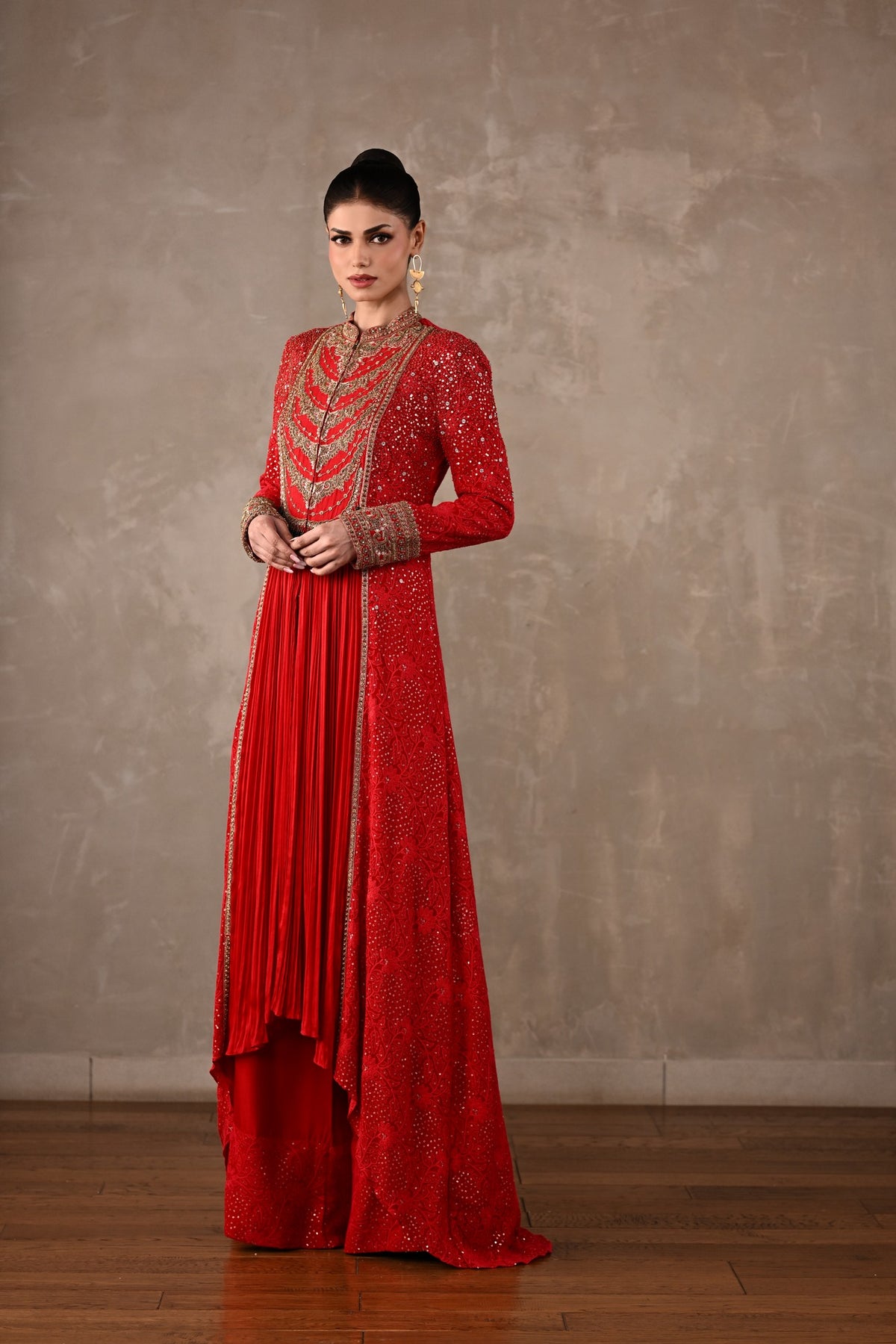 Chikankari Front-Slit Tunic Set