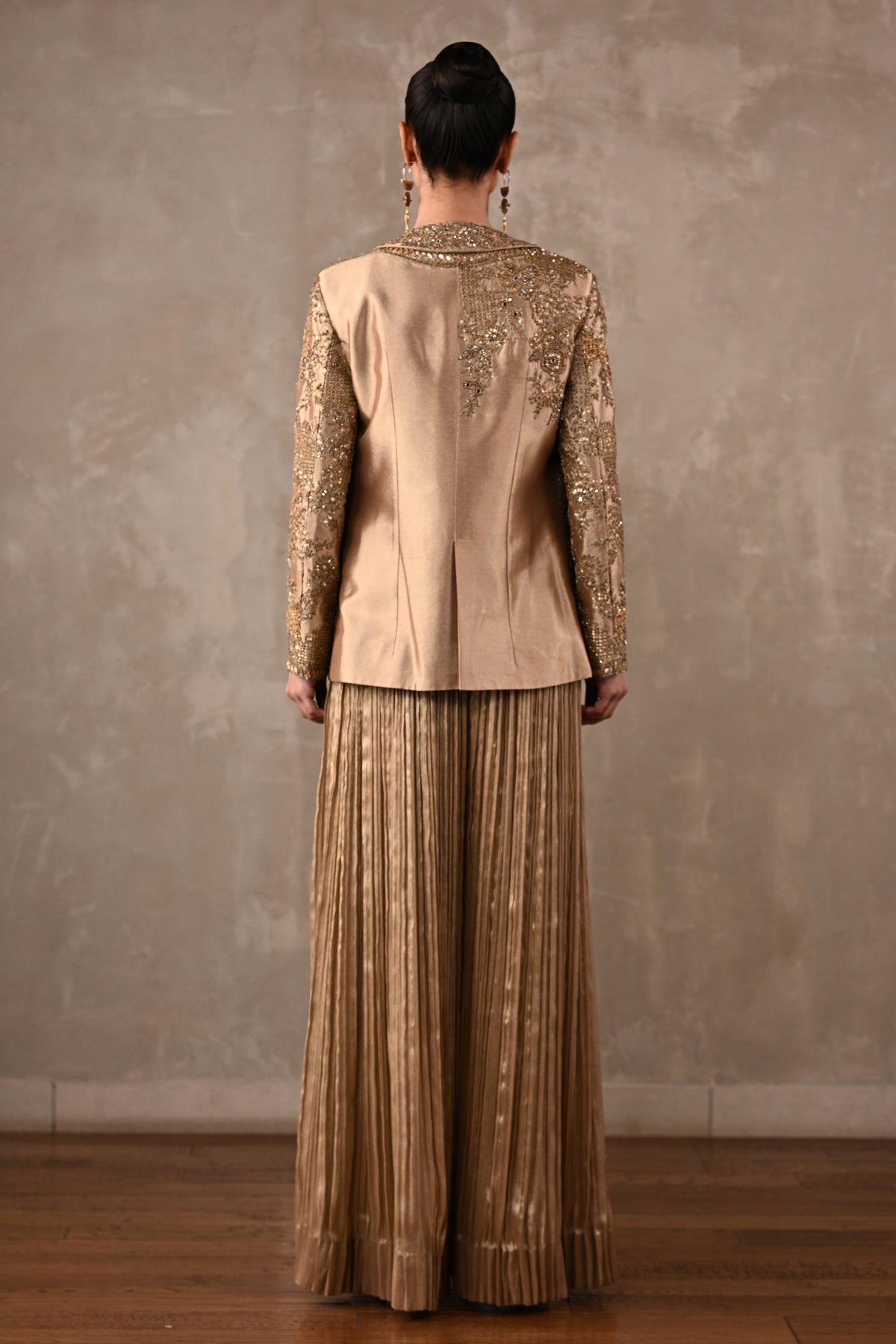 Zardosi Jacket & Pleated Pants Ensemble