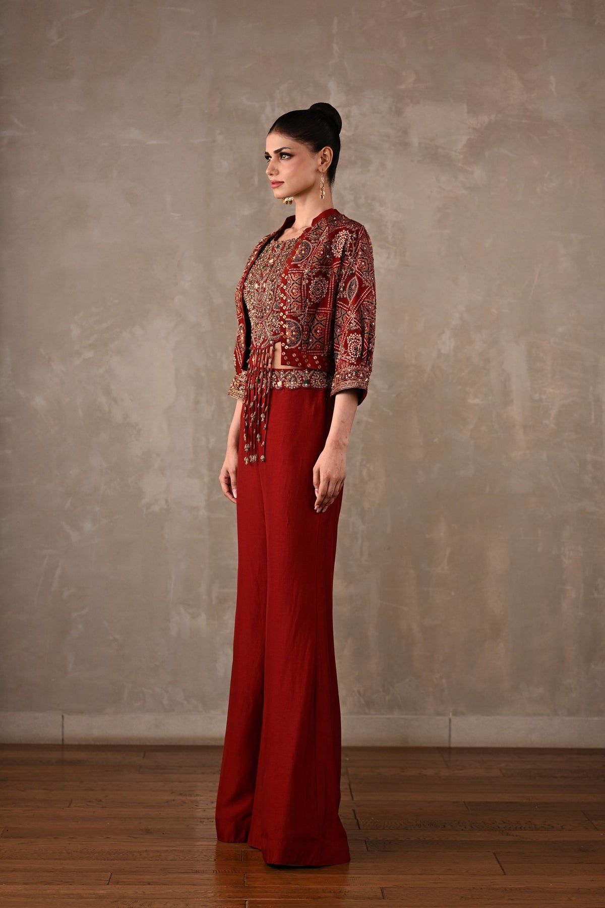 Embellished Printed Bomber Co-ord Set