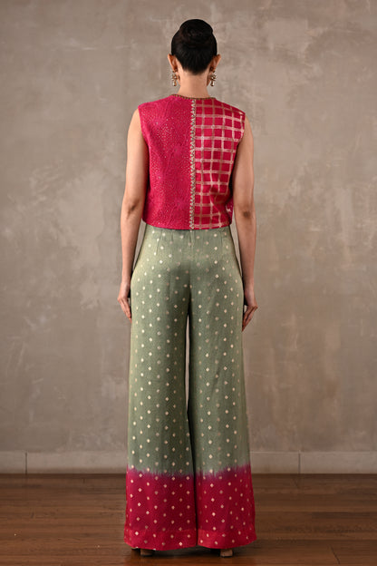 Embellished Tissue Silk Co-Ord Set