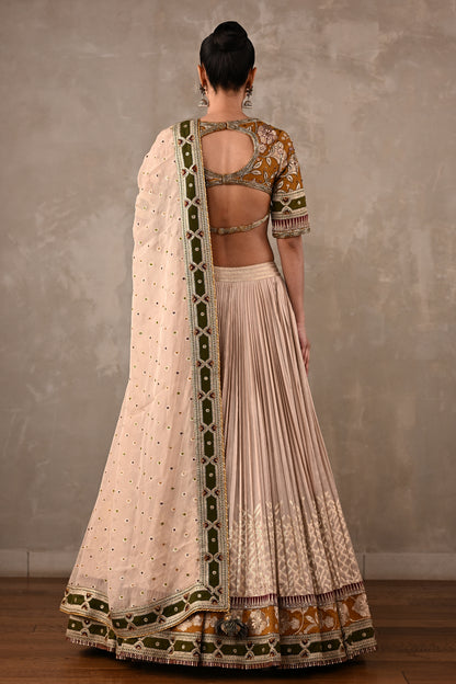 Embroidered Silk Lehenga Set