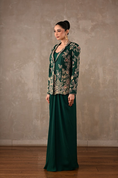 Zardosi Embroidered Jacket Set