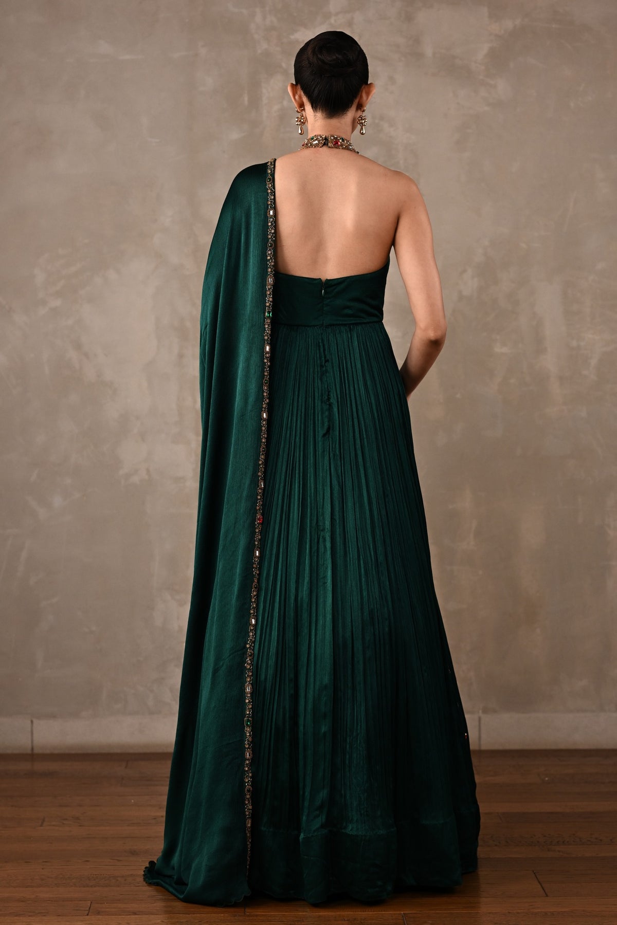 Bejewelled Gown Set