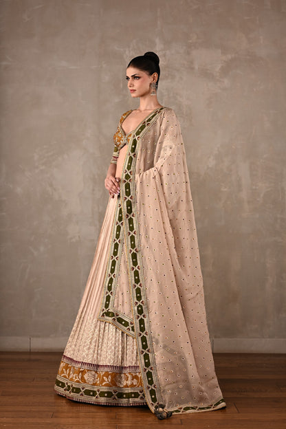 Embroidered Silk Lehenga Set