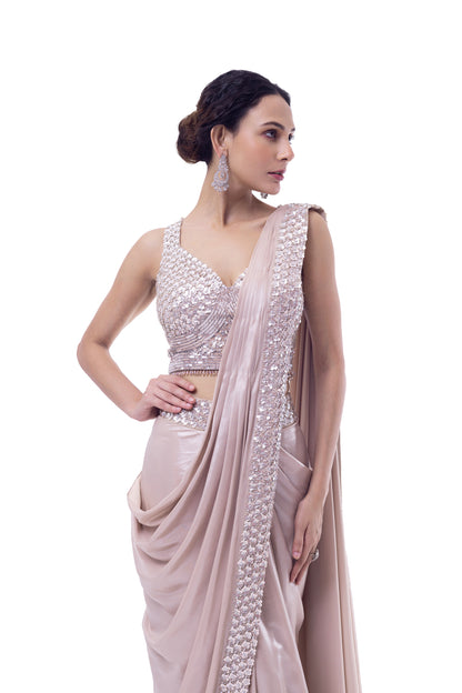 Swarovski embellished Drape Saree