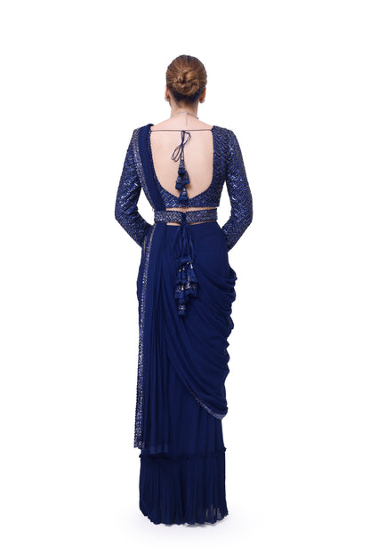 Embellished Drape Saree
