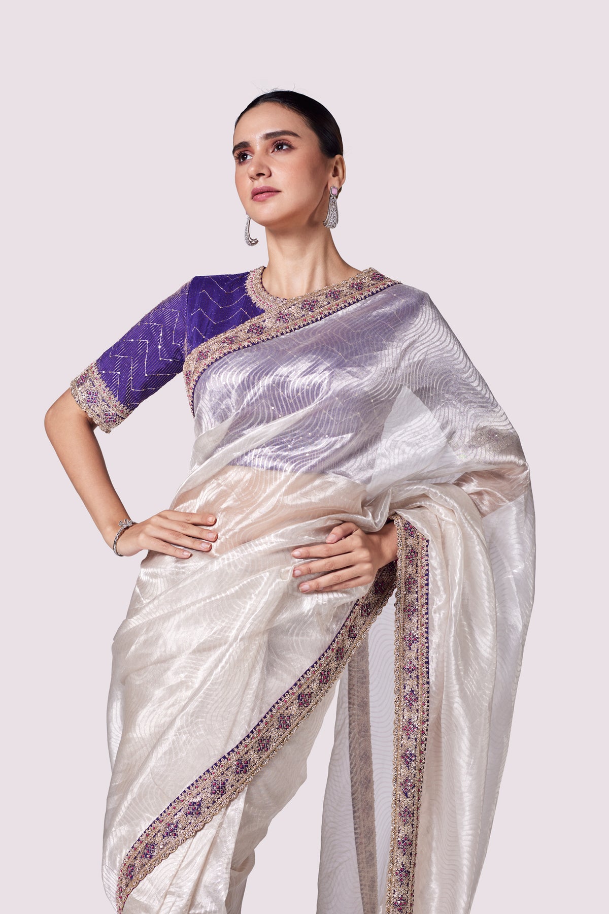 Zari Tissue saree