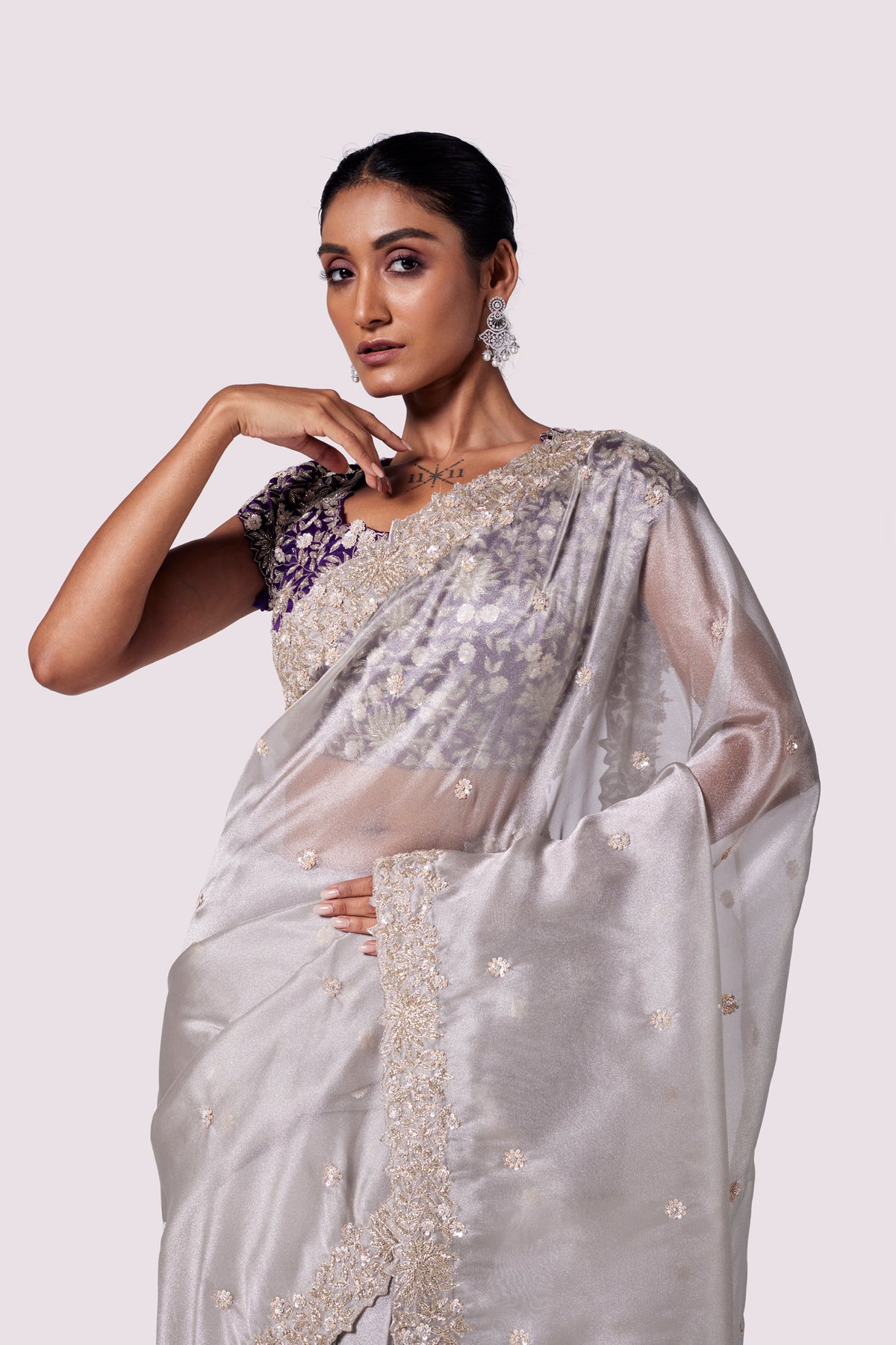 Tikki Organza Saree