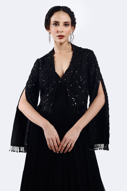 Gown With Cape Jacket