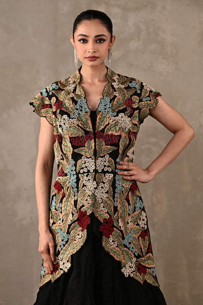 Floral Threadwork Lehenga Set