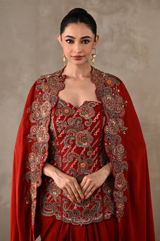Zardosi Corset Skirt Ensemble