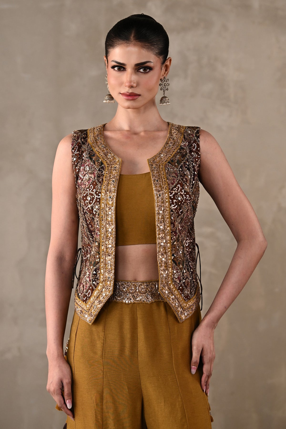 Embellished Silk Co-Ord Set