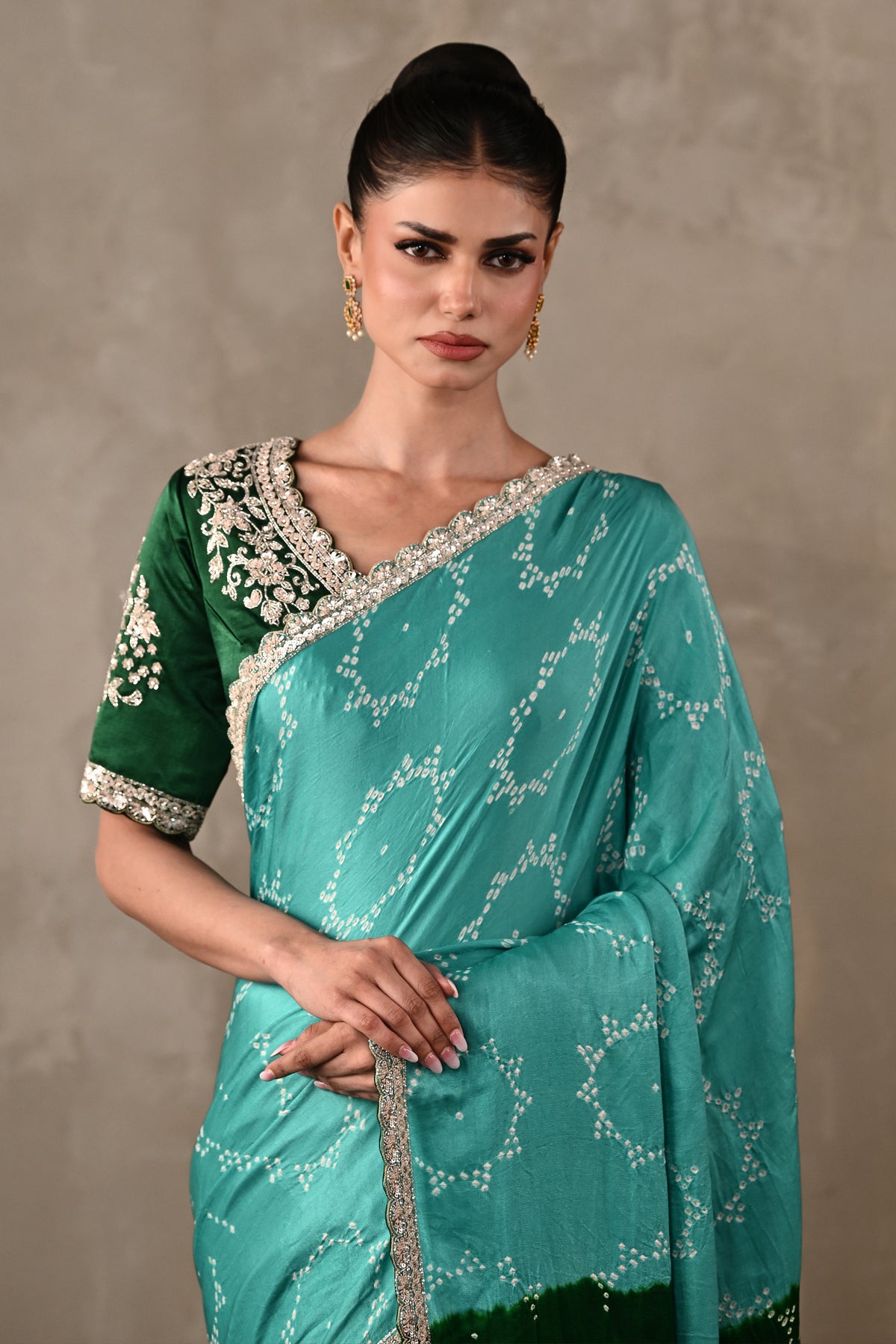 Bandhani Saree Set