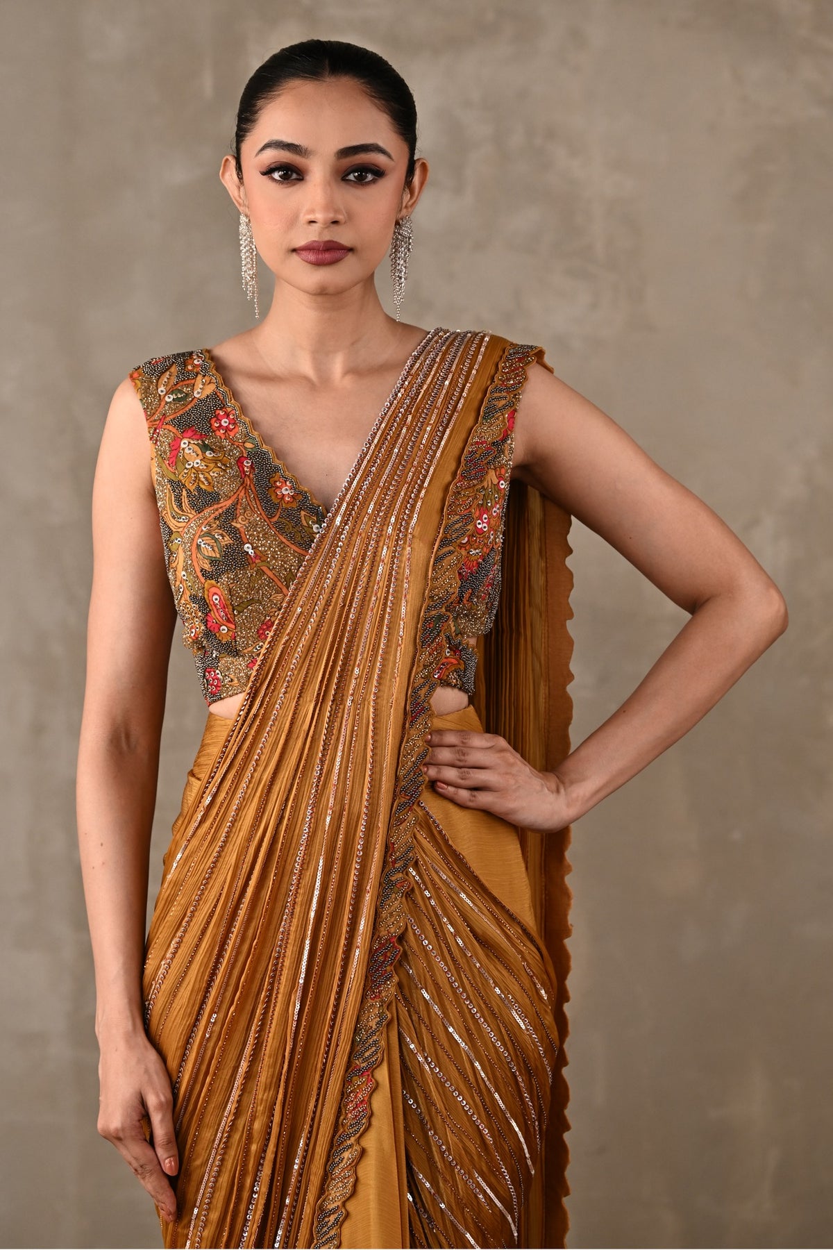 Aurora Drape Saree Set