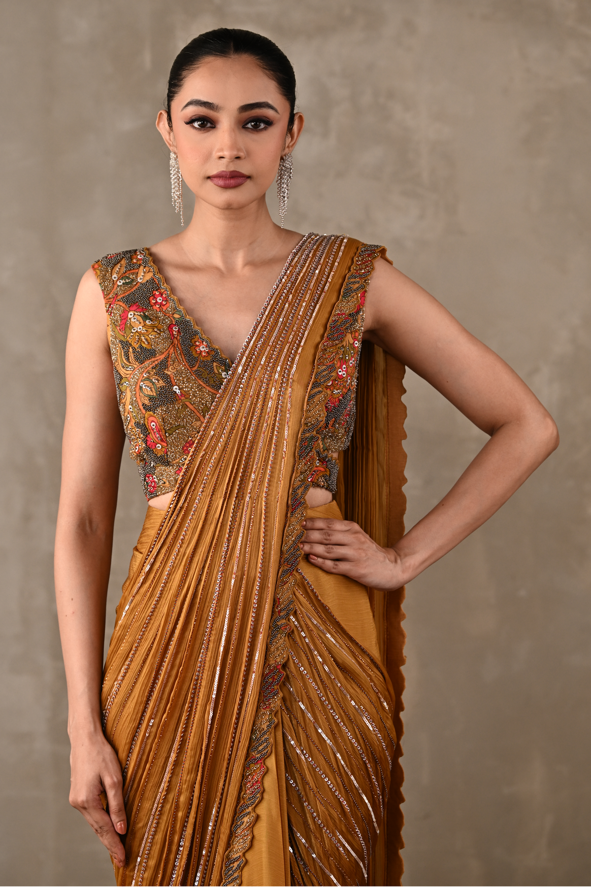 Aurora Drape Saree Set