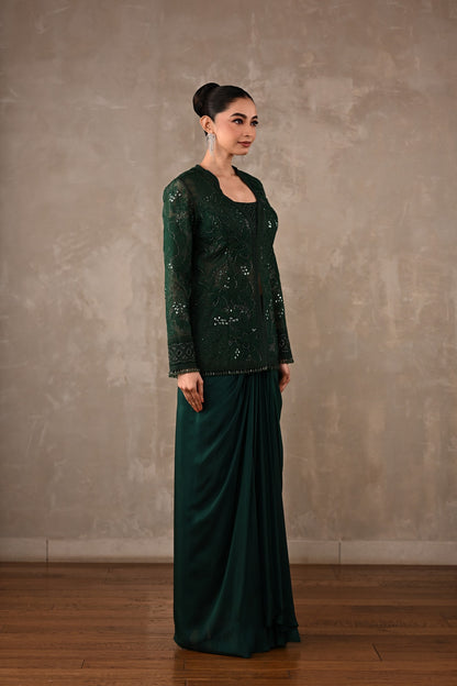 Embroidered Jacket Co-ord Set