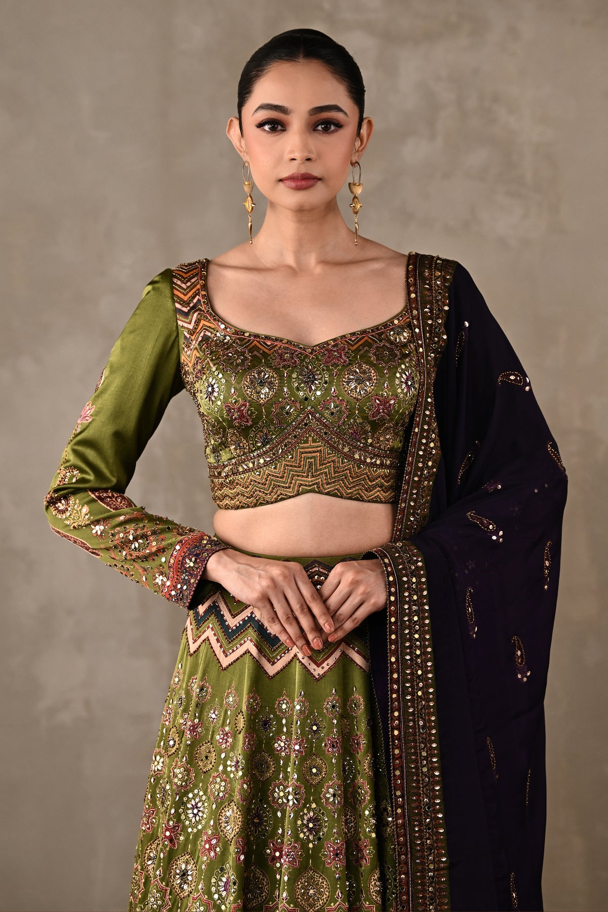 Royal Ajrakh Lehenga Set