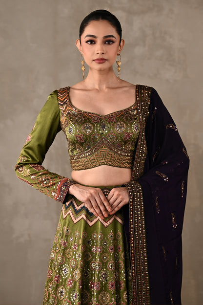 Royal Ajrakh Lehenga Set