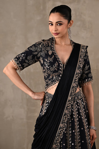 Regal Drape Embellished Lehenga Set