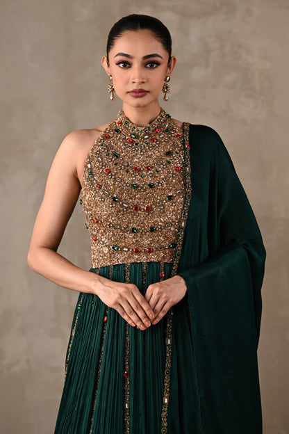 Bejewelled Gown Set