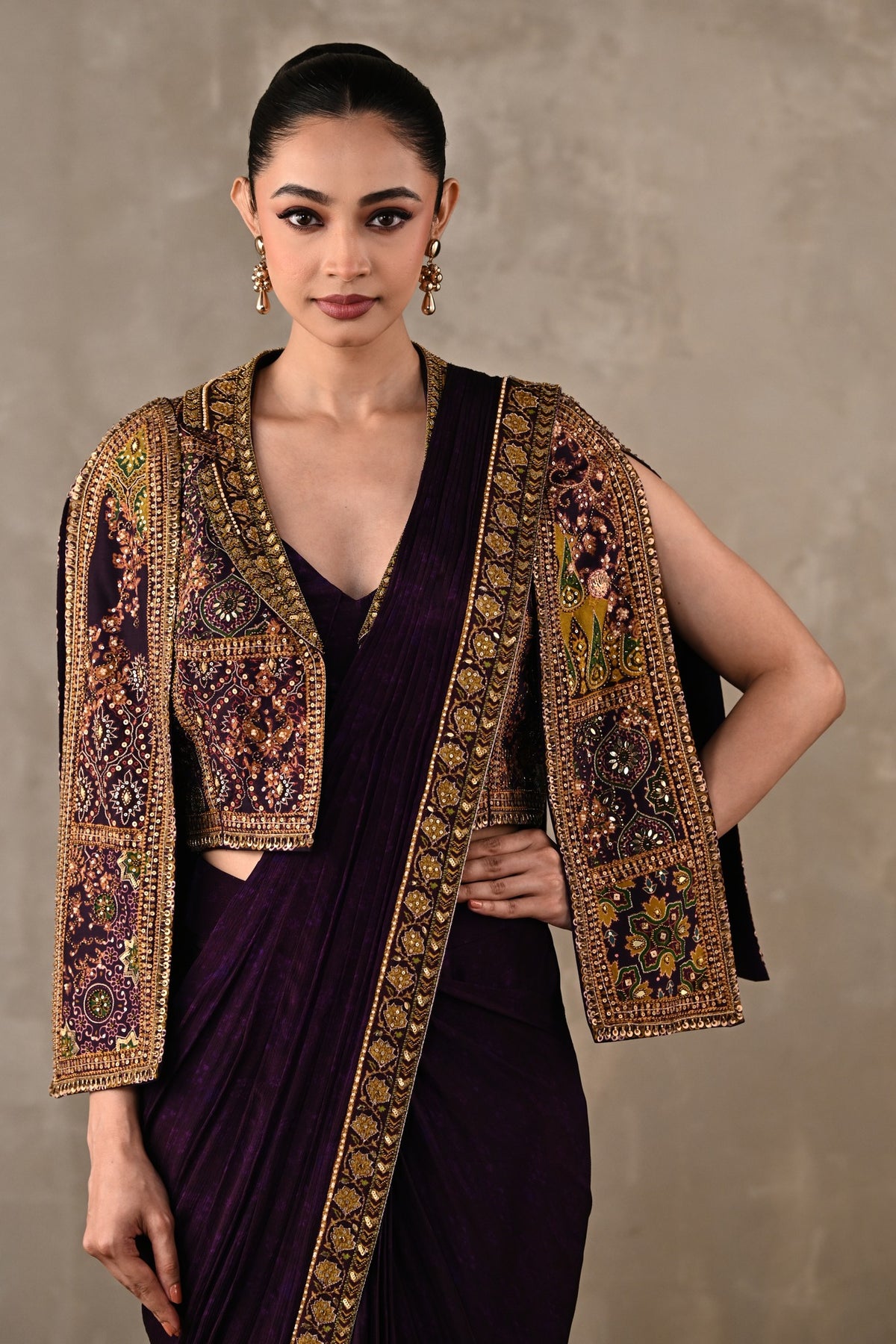 Maharani Heritage Drape Saree Set
