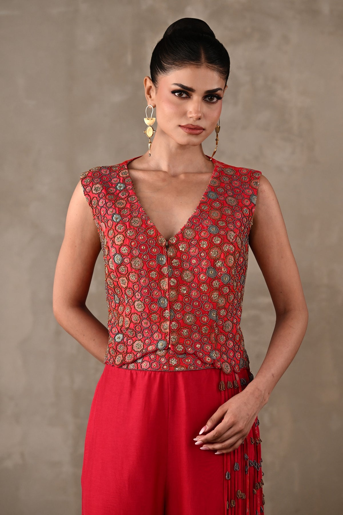 Cluster Floral Silk Co-ord Set
