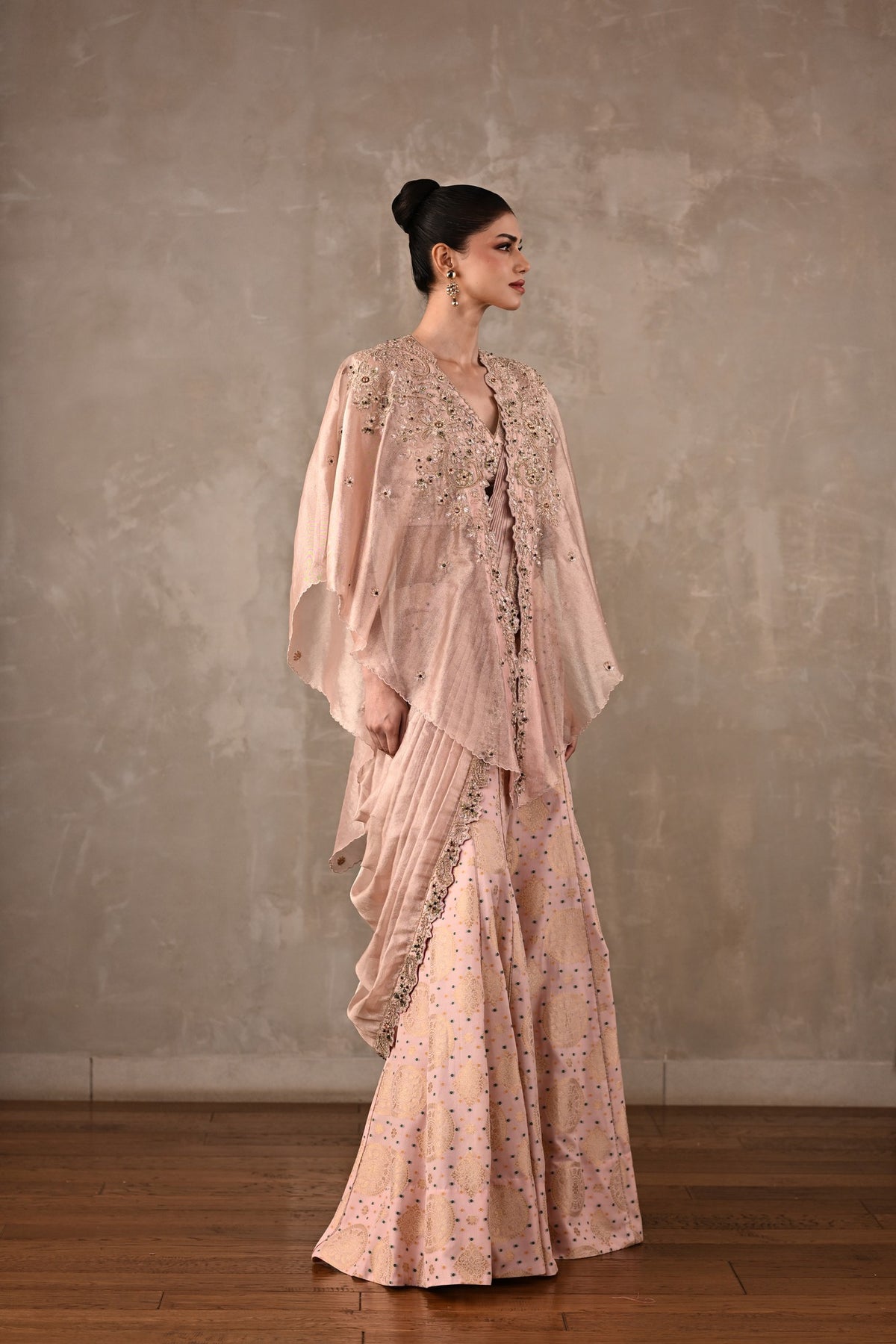 Opulent Drape Saree Set