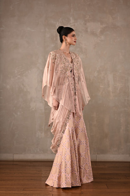 Opulent Drape Saree Set