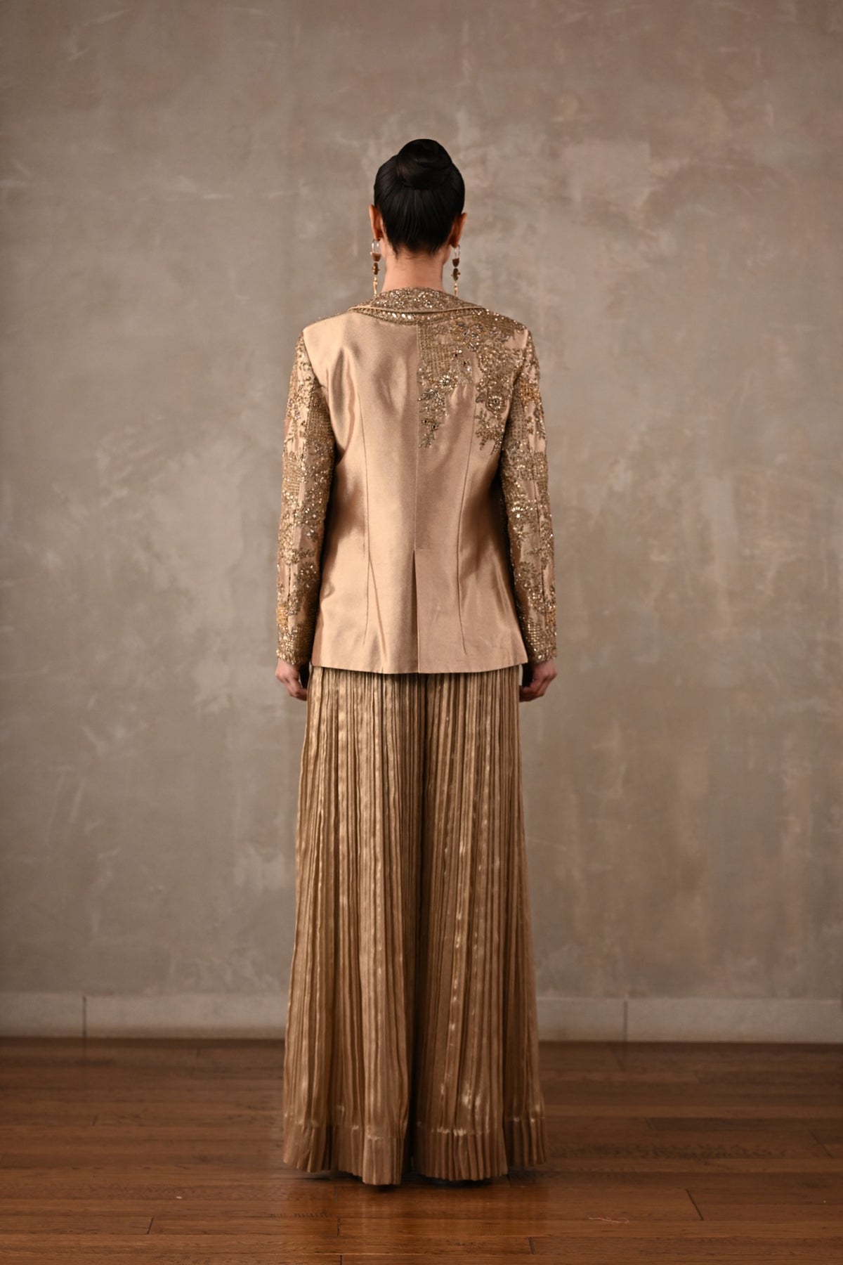 Zardosi Jacket & Pleated Pants Ensemble