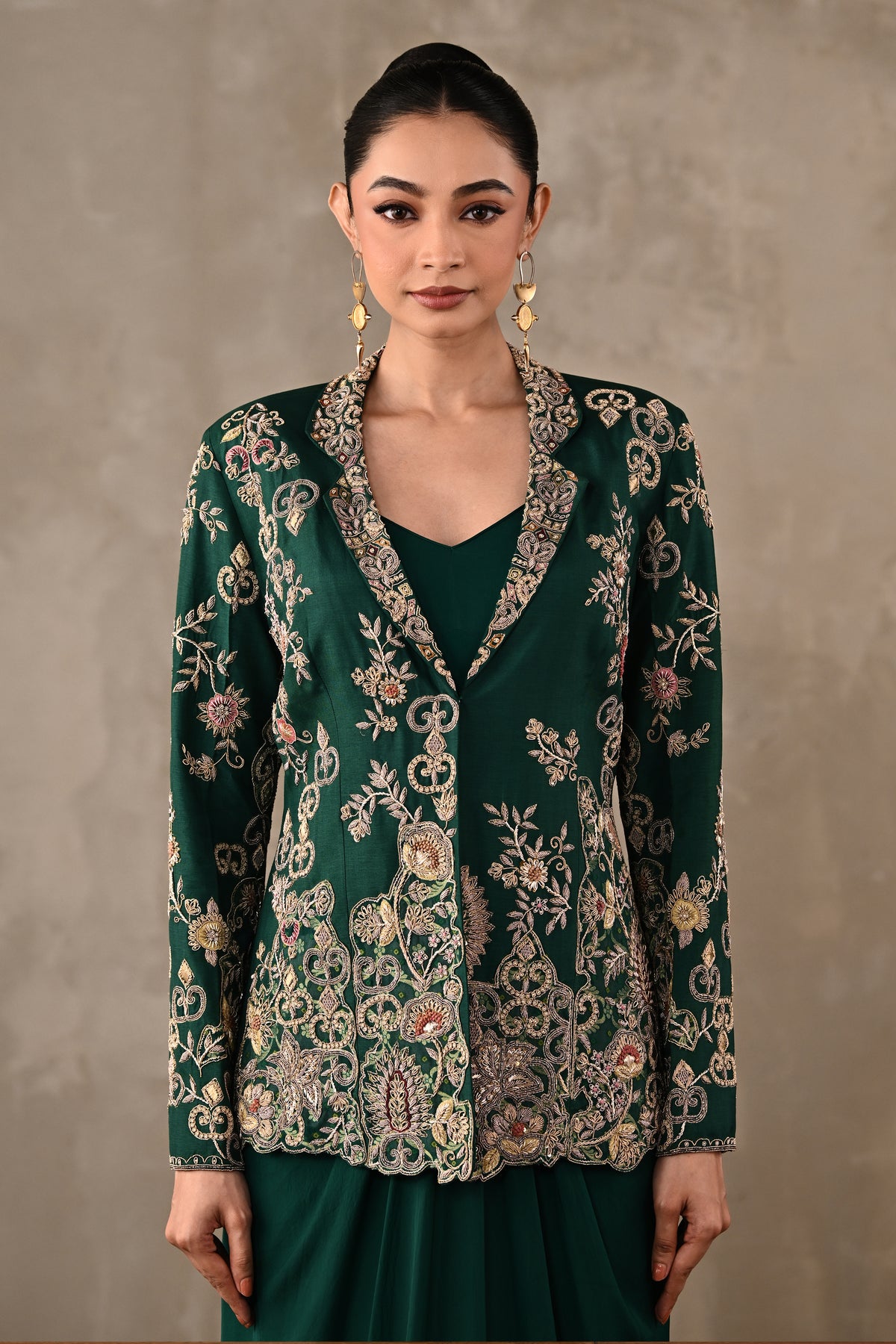 Zardosi Embroidered Jacket Set