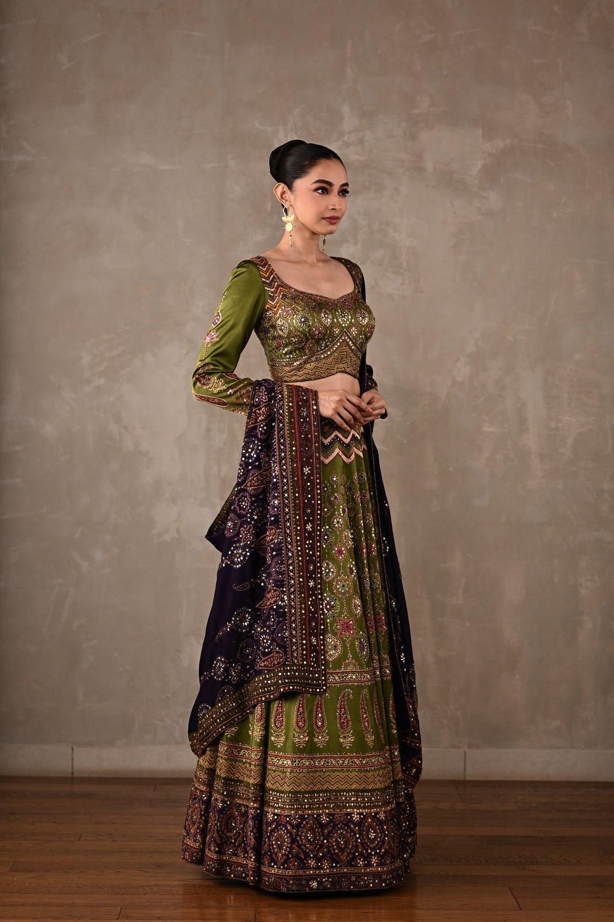 Royal Ajrakh Lehenga Set