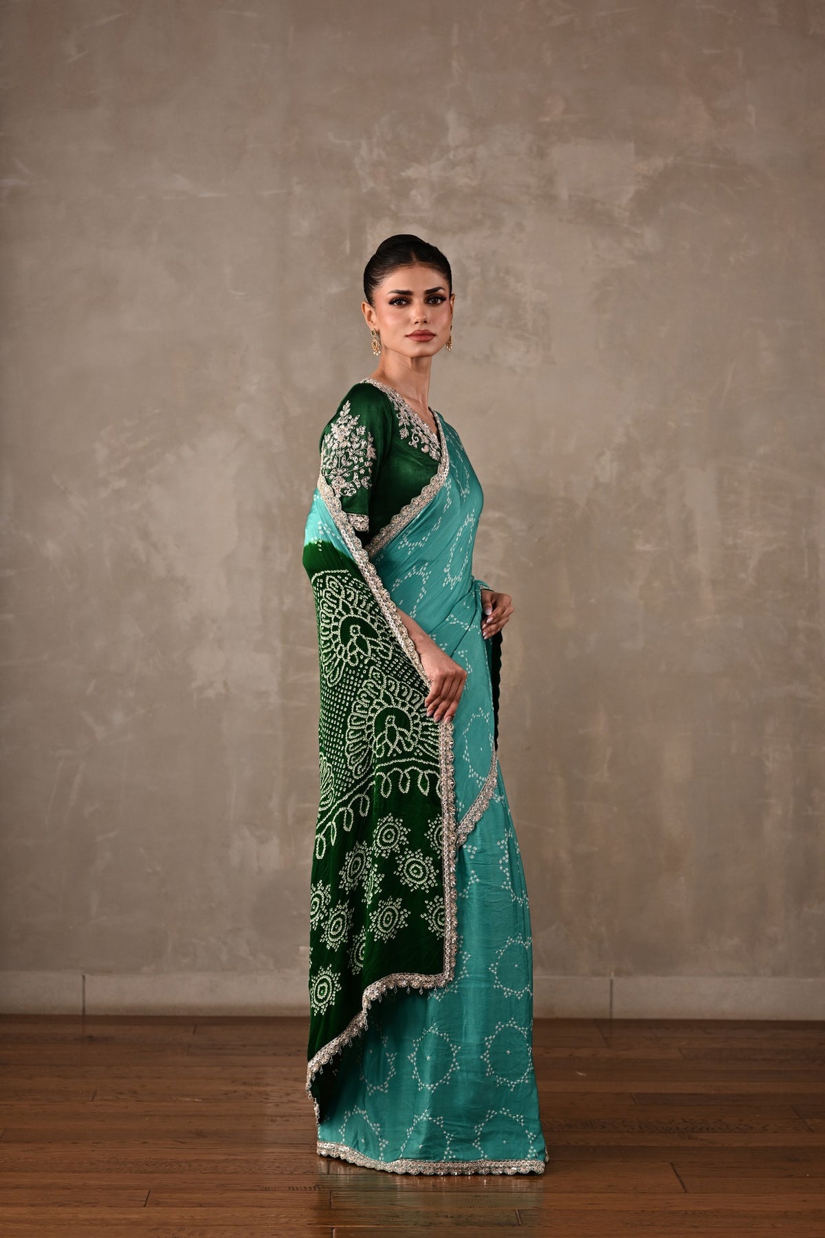 Bandhani Saree Set