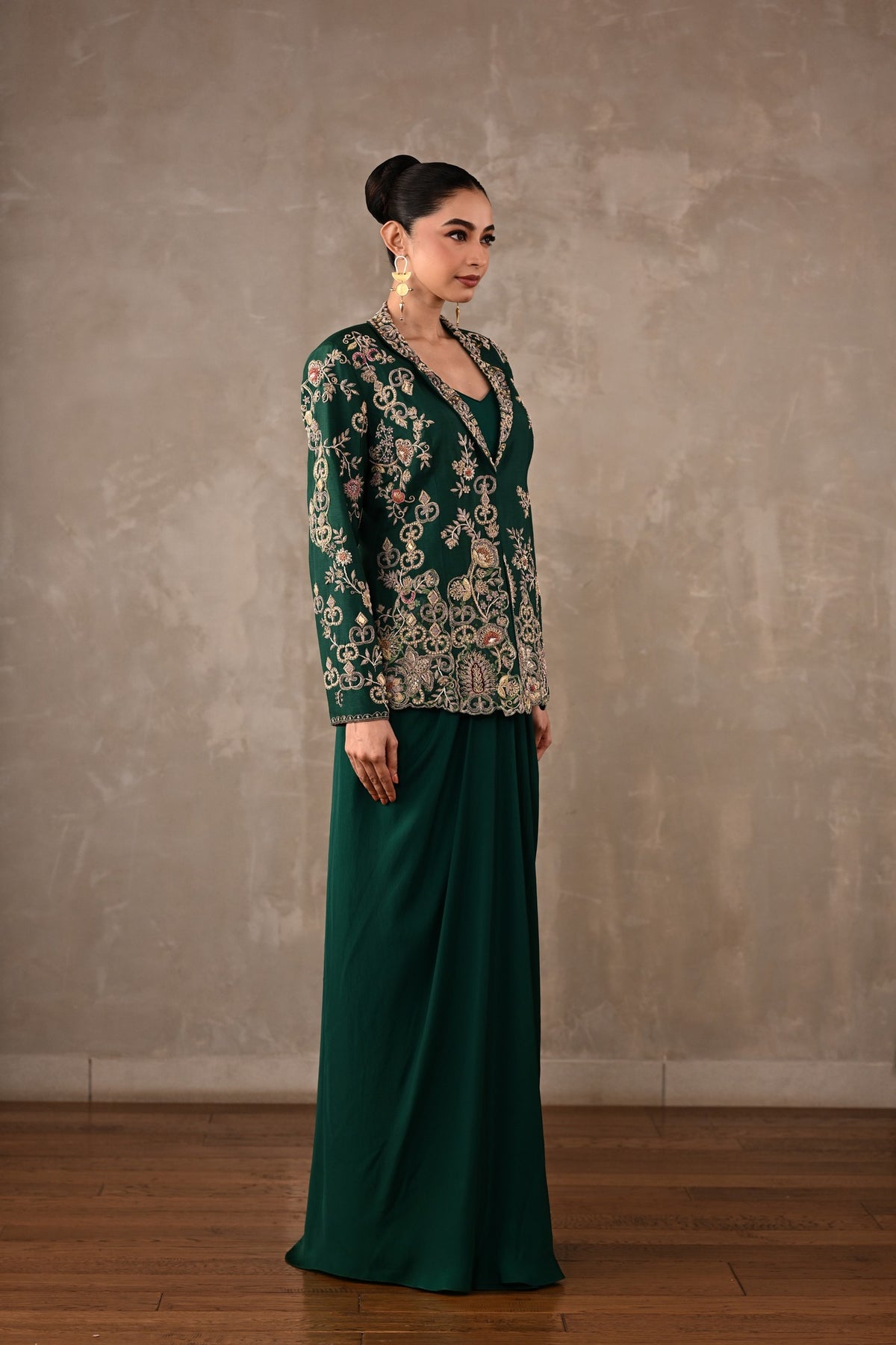 Zardosi Embroidered Jacket Set