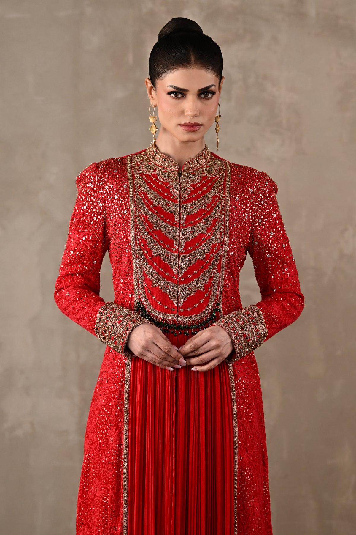 Chikankari Front-Slit Tunic Set