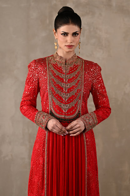 Chikankari Front-Slit Tunic Set